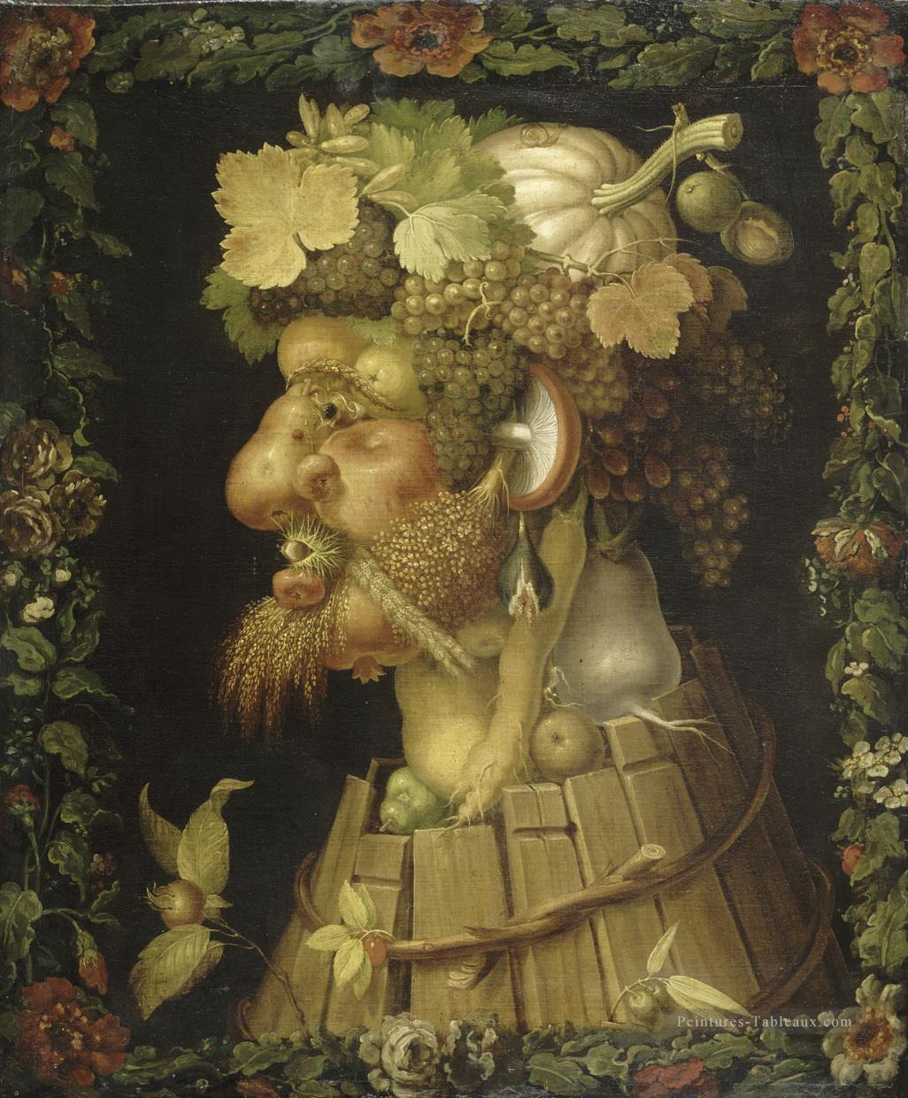 Automne 1573 Giuseppe Arcimboldo Nature morte classique Peintures à l'huile